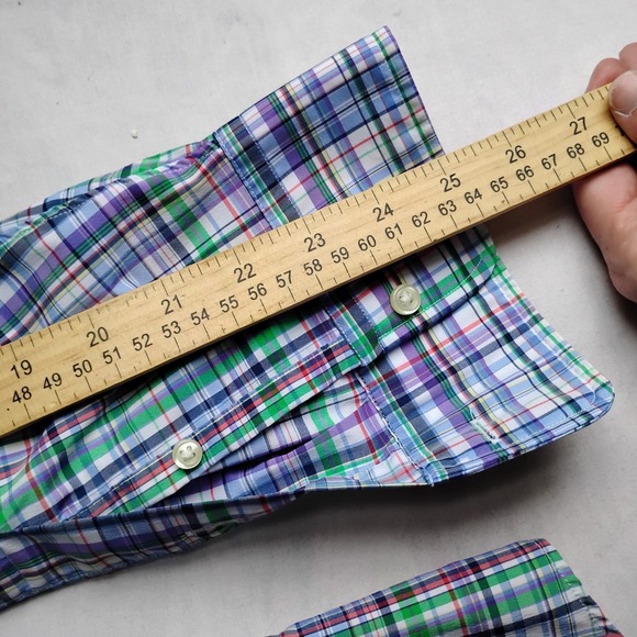Ralph Lauren Performance Shirt Large Mens Wicking Plaid Button Down Preppy Golf - Picture 7 of 11